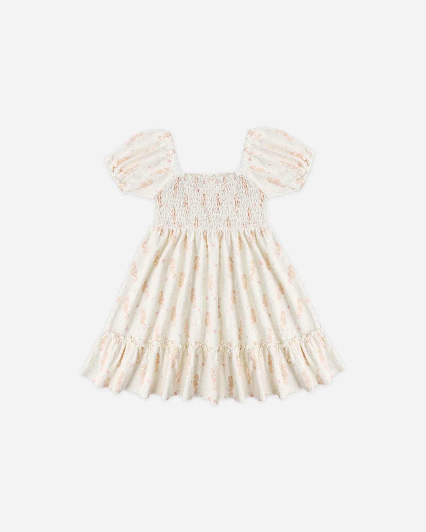 Sage Jersey Dress Seahorses
