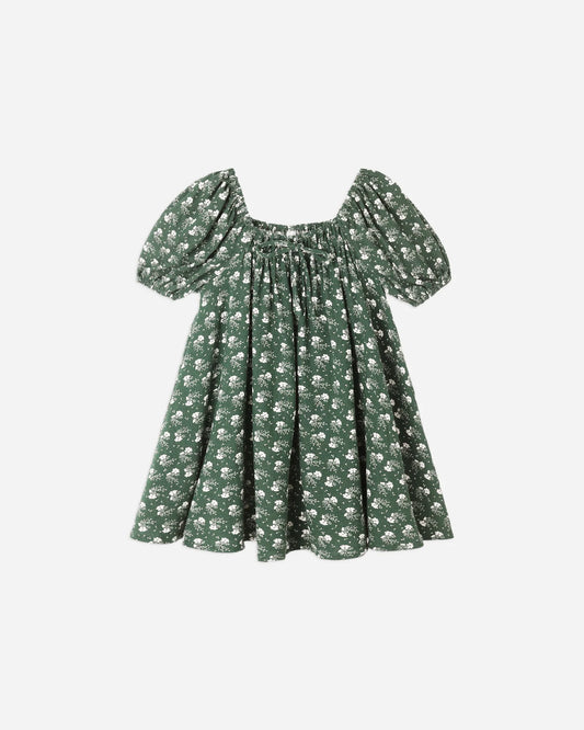 Sabrina Mini Dress || Green Ditsy