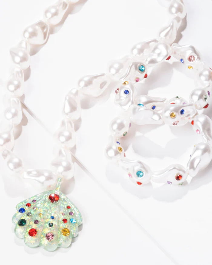 Mermaid Necklace and Bracelets Set