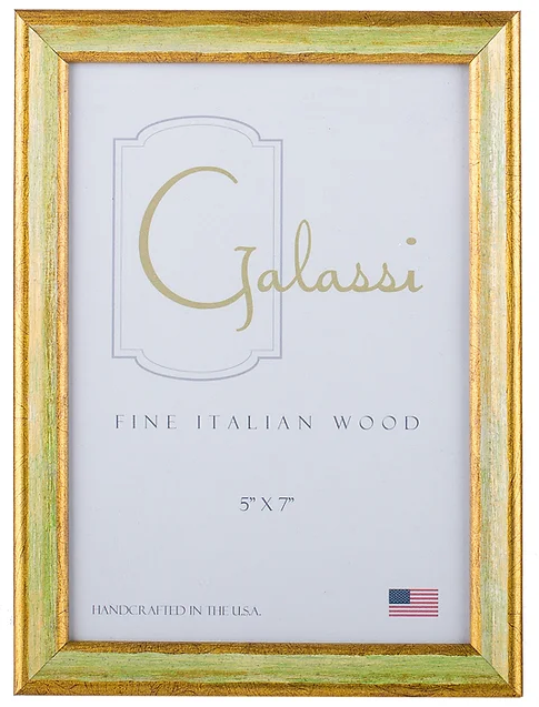 Green / Gold Florentine Frame
