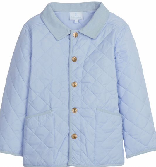 Classic Quilted Jacket - Light Blue