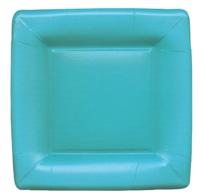 Grosgrain Mediterranean Blue Square Plate