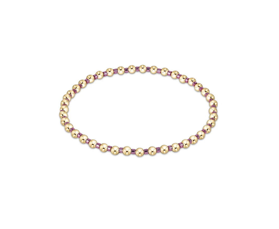 Hope Grateful Bracelet - Pink Metallic