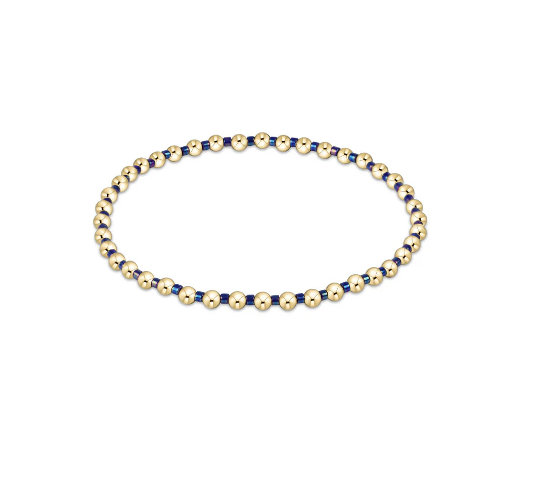 Hope Grateful Bracelet - Blue Metallic