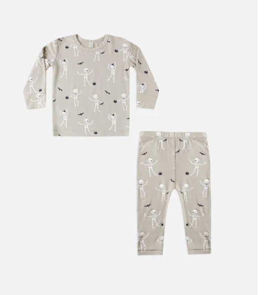 Bamboo Pajama Set - Skeletons