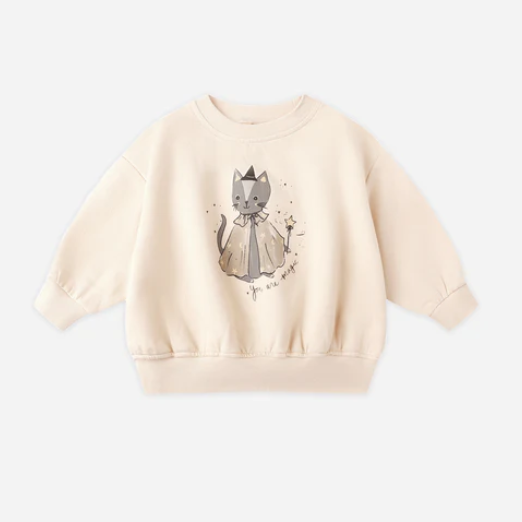 Relaxed Fleece Sweatshirt - Magic Cat