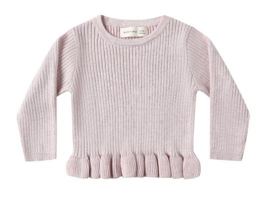 Rib Knit Lilac Top