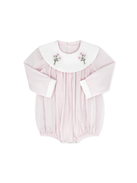 Sandra Long Sleeve Bubble - Pink Batiste