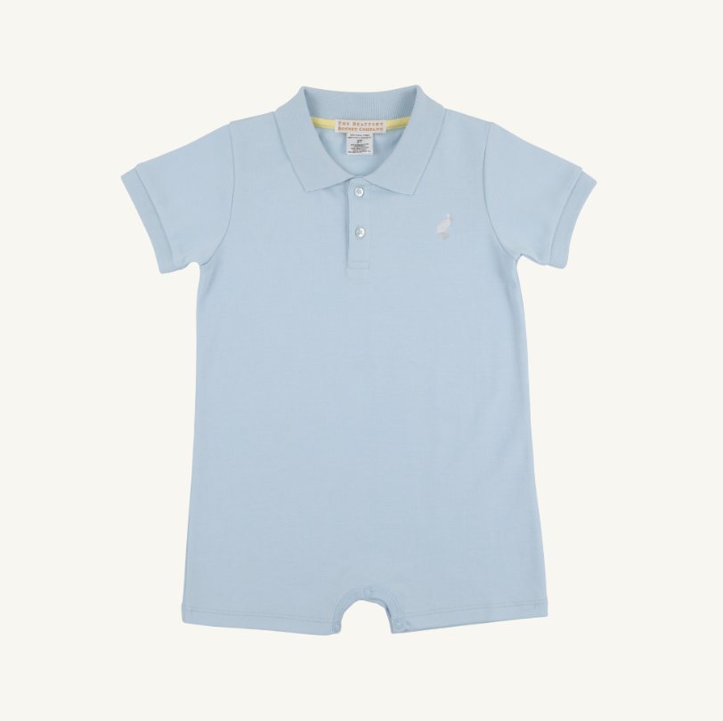 Sir Propers Romper Pima - Buckhead Blue