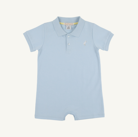 Sir Propers Romper Pima - Buckhead Blue