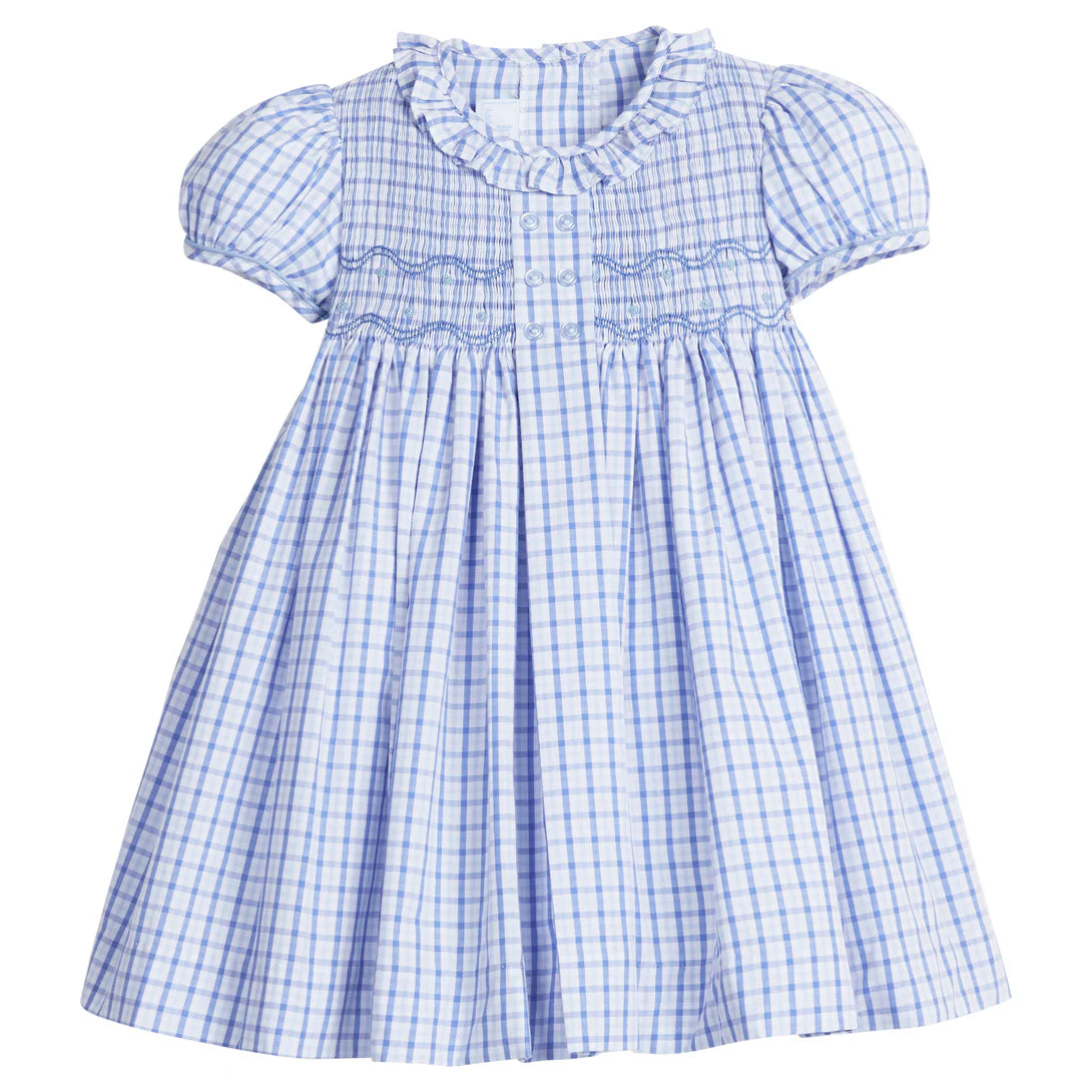 Smocked Bridget Dress - Woodberry Plaid