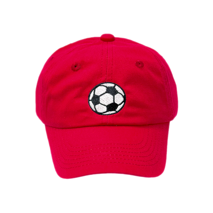 Baseball Cap Boy - Red Soccer Ball