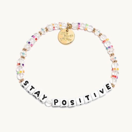 Words Bracelet -  Stay Positive