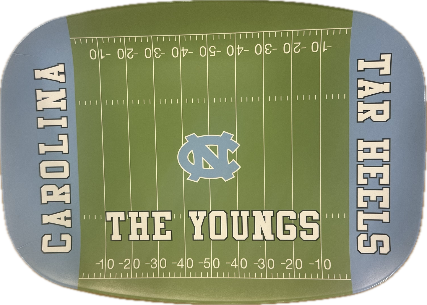 UNC Football Melamine Platter