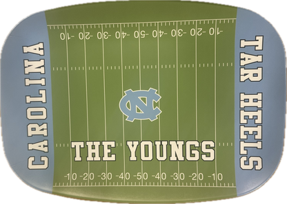 UNC Football Melamine Platter