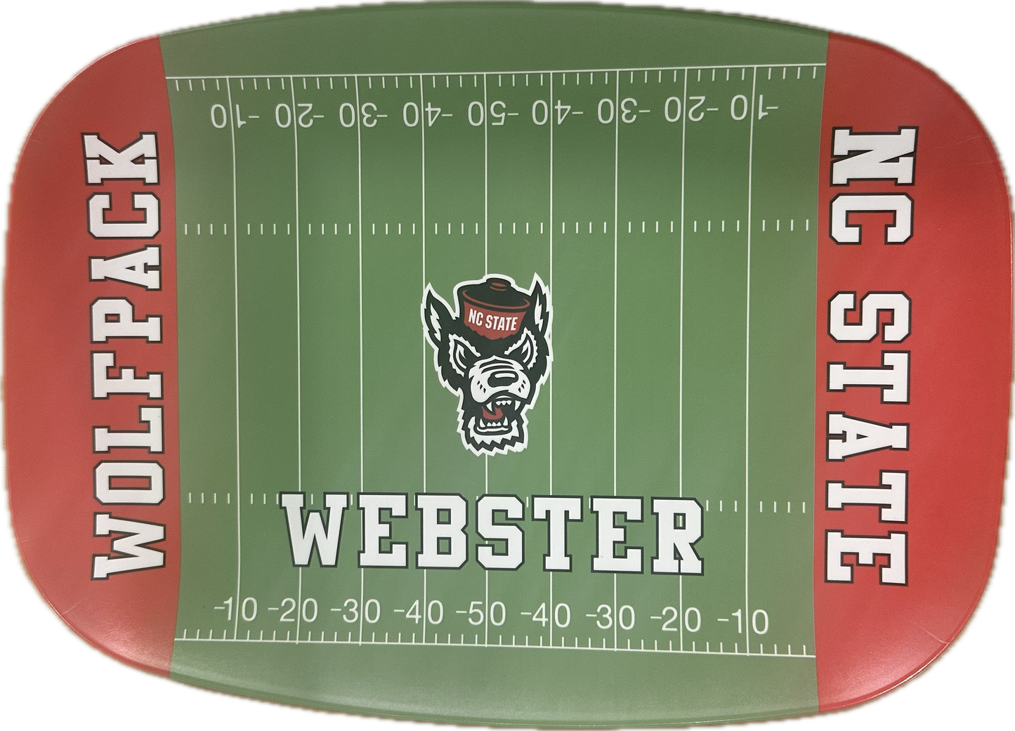 NCSU Football Melamine Platter