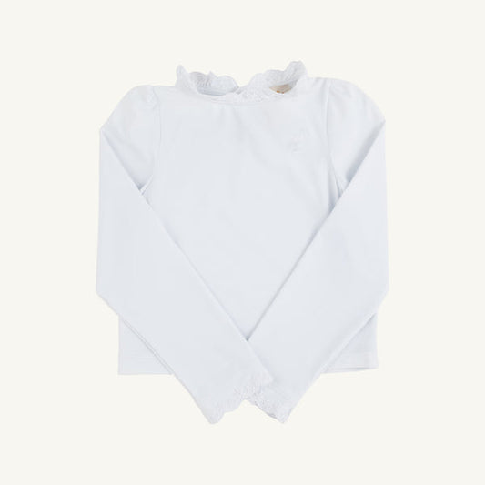 Winnie's Wave Spotter Swimshirt - Worth Avenue White with White Stork