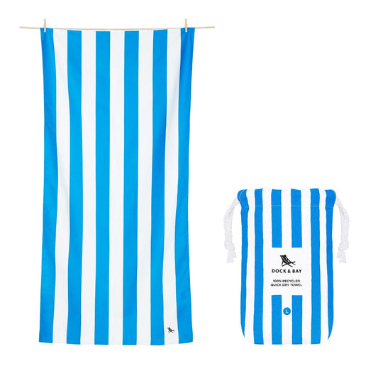 Bondi Royal Blue Quick Dry Cabana Towel