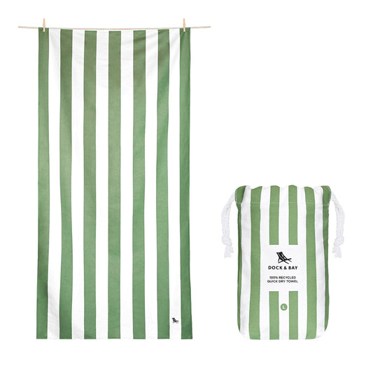 Cayman Olive Quick Dry Cabana Towel