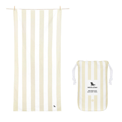 Bor Bora Beige Quick Dry Cabana Towel