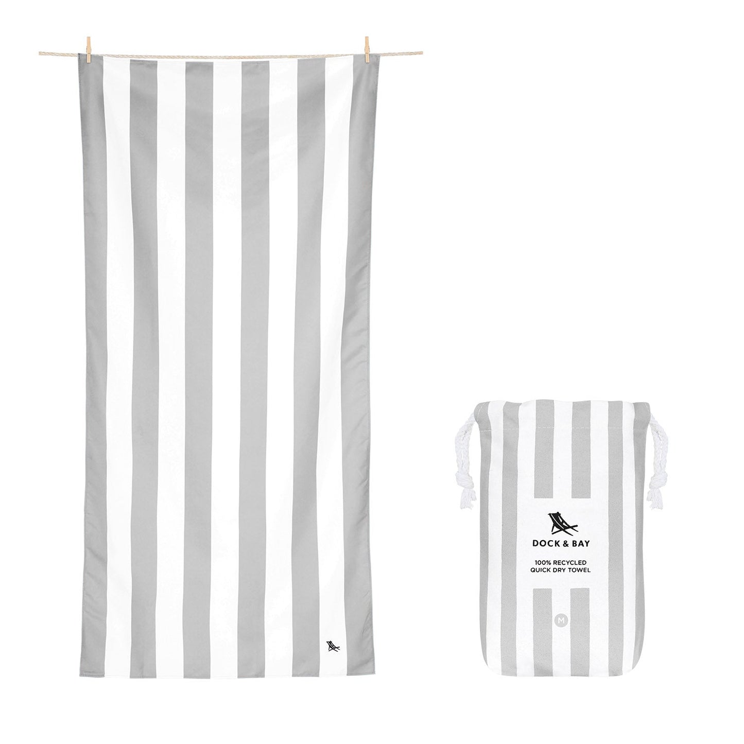 Goa Grey Quick Dry Cabana Towel
