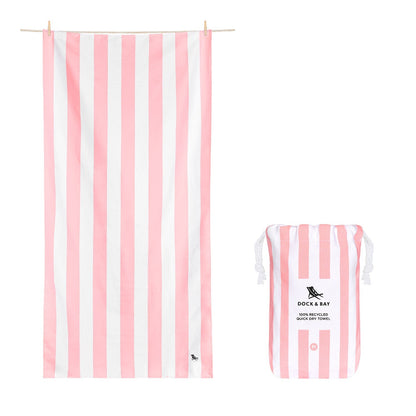 Malibu Pink Quick Dry Cabana Towel