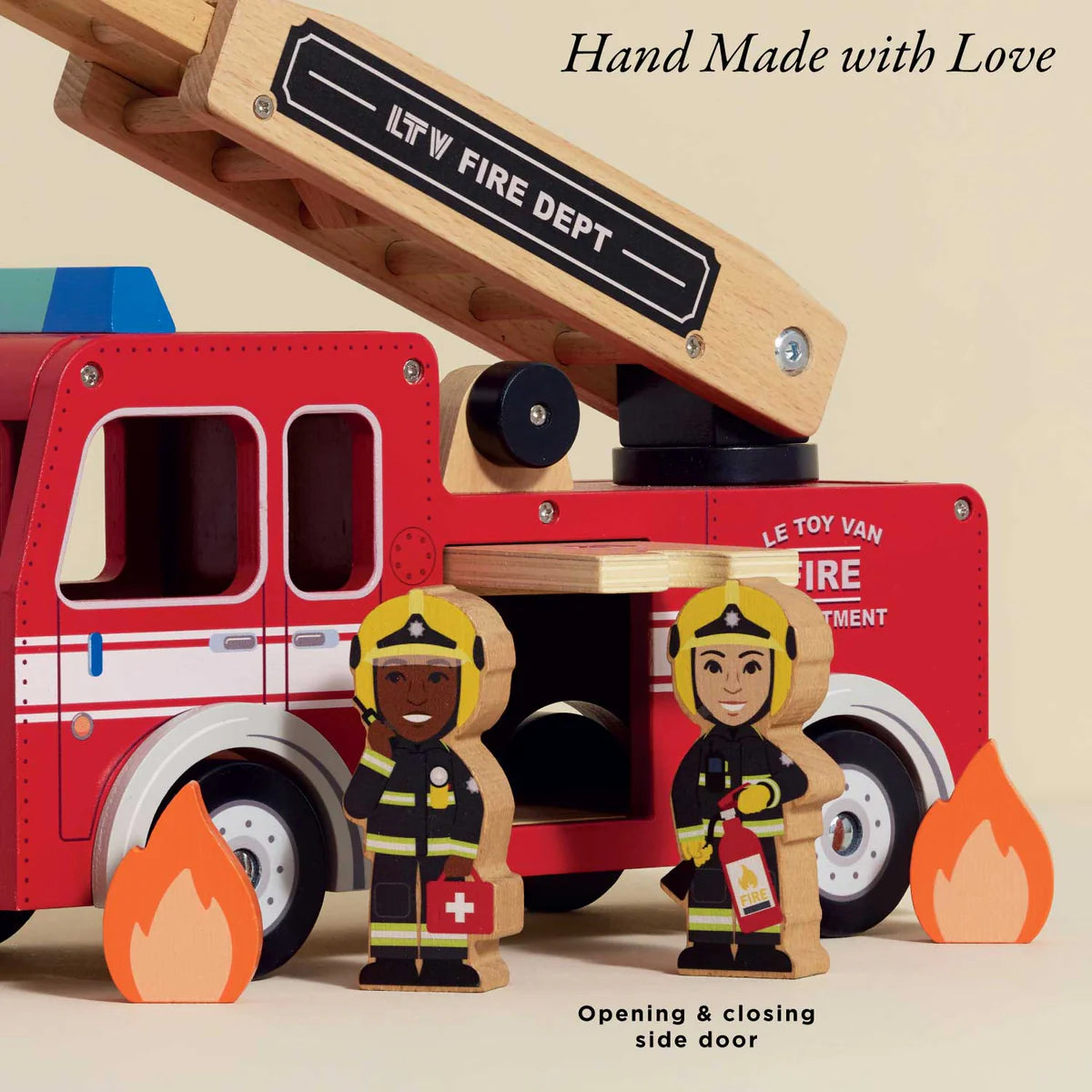 Toy Fire Engine and Characters