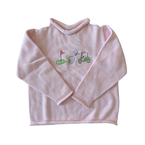Rollneck Sweater Pink-Golf