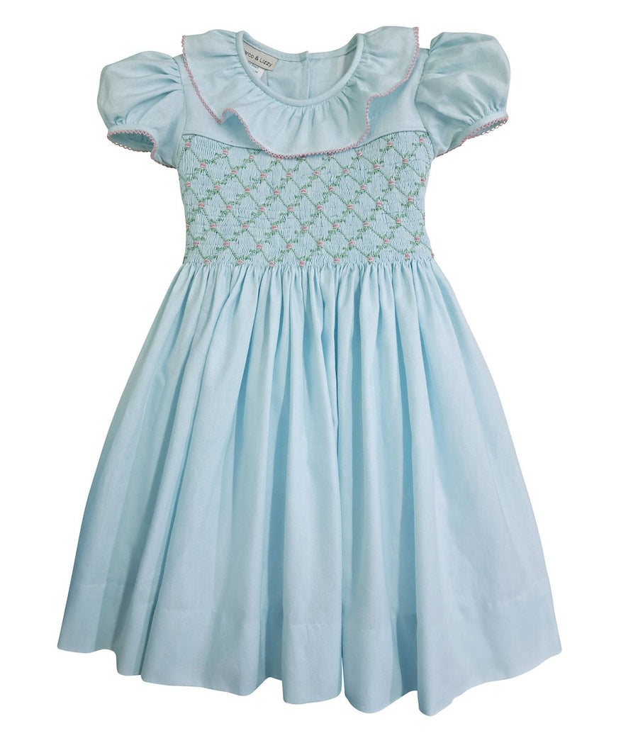 Mint Hand Smocked Dress