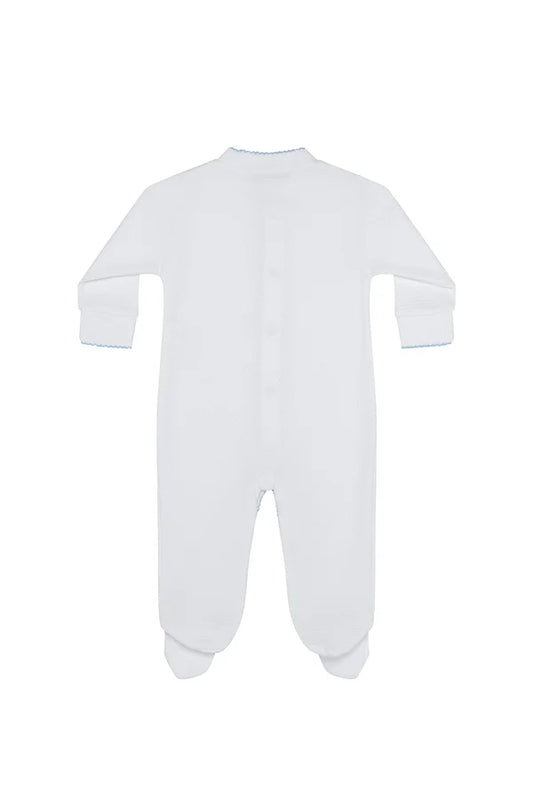 White Bubble Baby Footie
