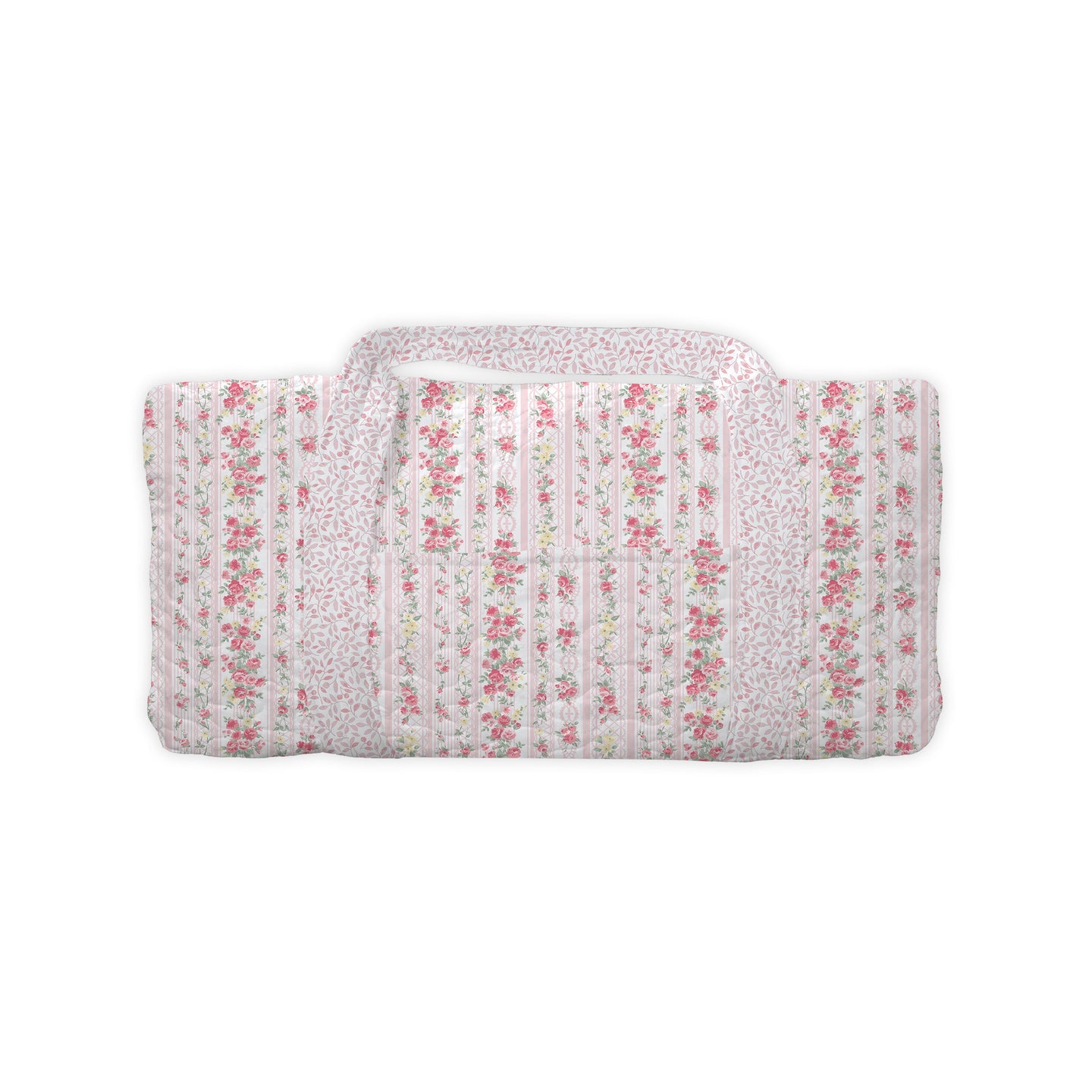 Wilshire Stripe Pink Quilted Duffle Bag
