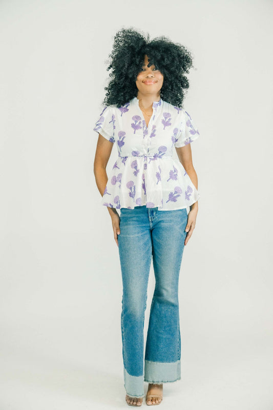 Magnolia Blouse - Amethyst