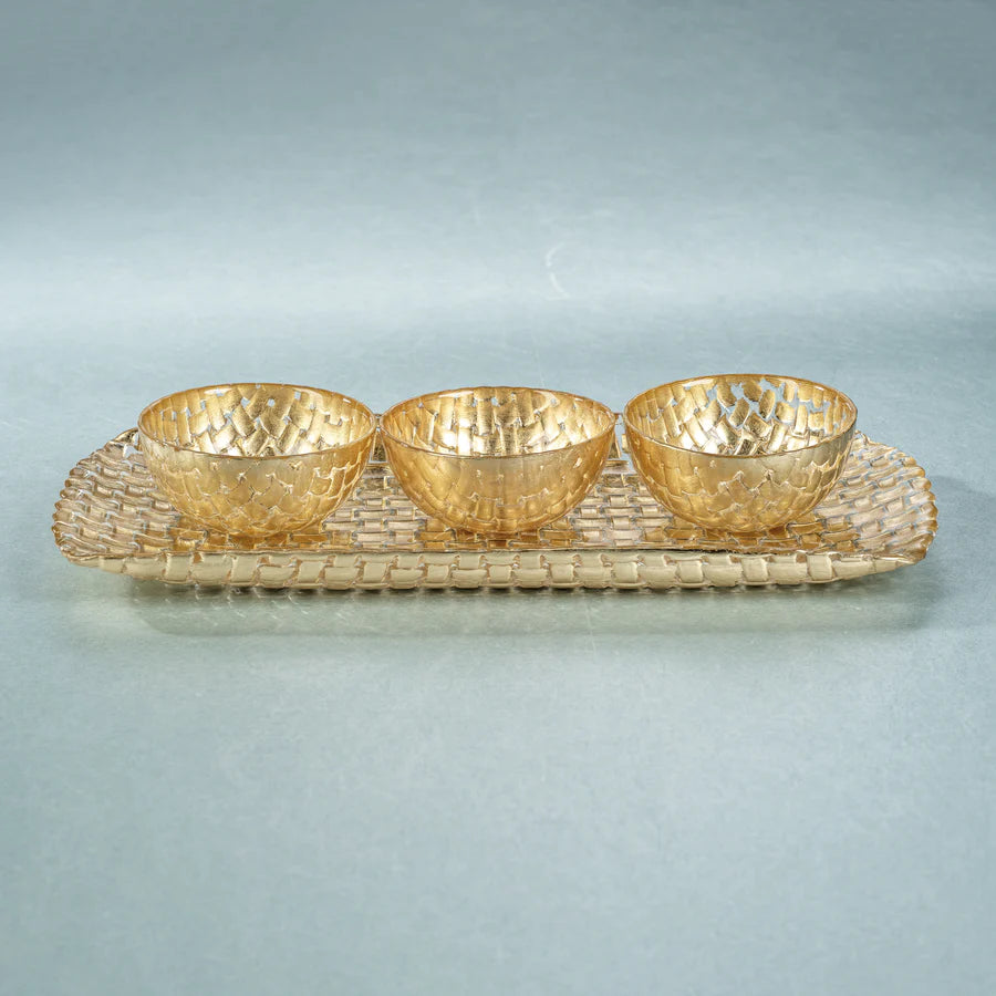 Braided Glass Bowl