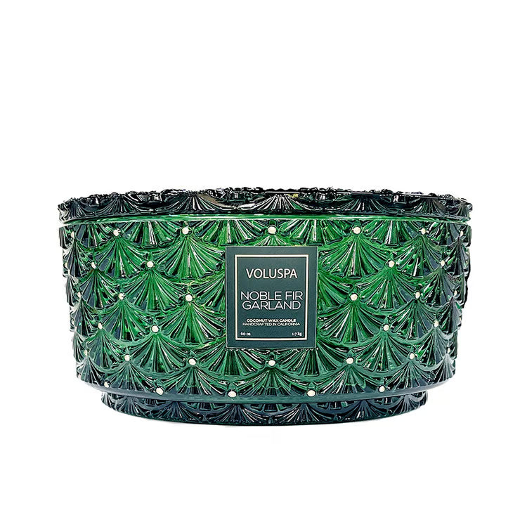 Noble Fir Garland Candle