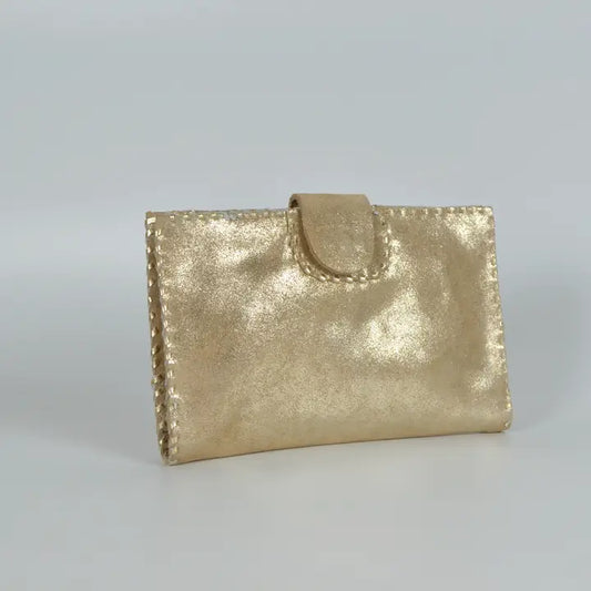 Leather and Suede Passport Wallet