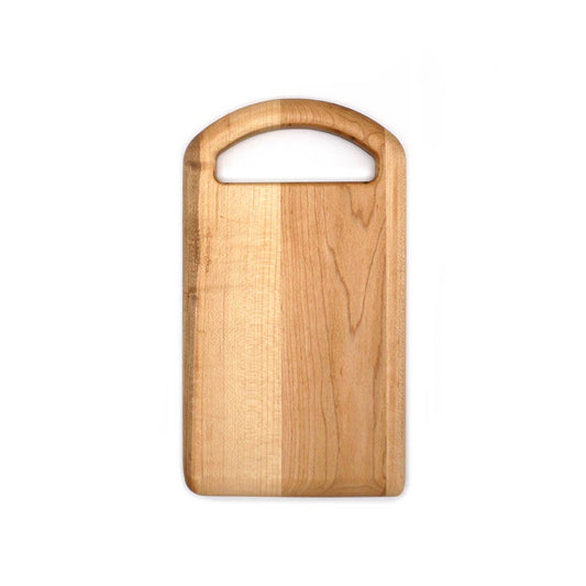 Maple Oval Handled Charcuterie Board - 11" x 6"