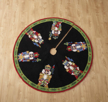 Nutcracker Pagentry Hook Tree Skirt - Sally Eckman Roberts