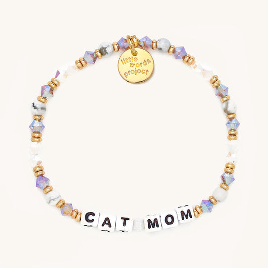 Words Bracelet - Cat Mom