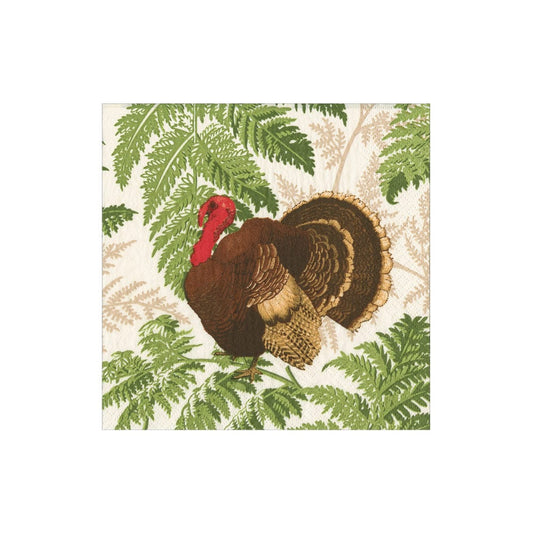Turkey Among Ferns - Napkin Cocktail