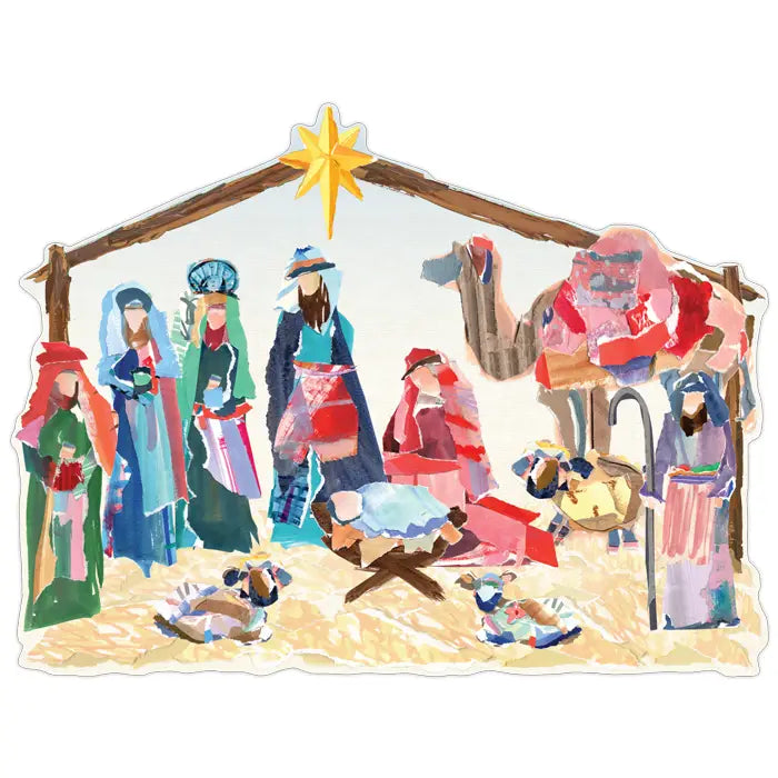 Posh Die-Cut Placemat-Nativity Scene (Nativity)