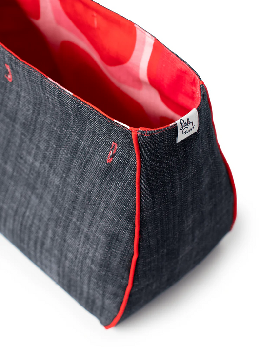 Bag Cover -  Sea Glass Red & Denim