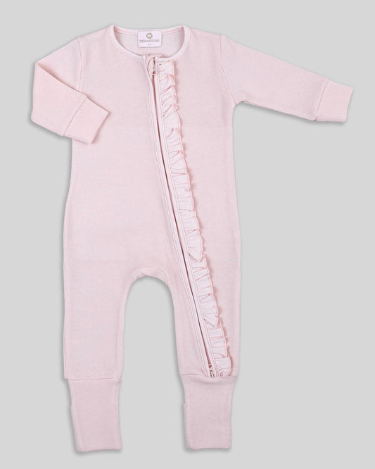 Mikela Zipper Romper - Pink
