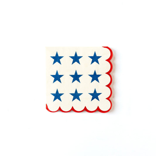 Stars with Scallop Edge 5" Napkin