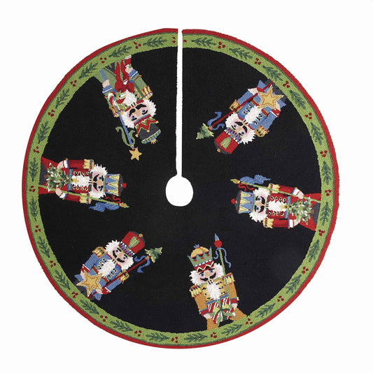Nutcracker Pagentry Hook Tree Skirt - Sally Eckman Roberts