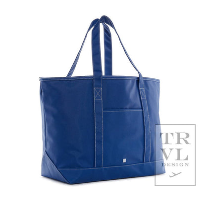 Maxi Tote - Coated Canvas Large Blue Bell