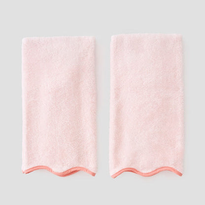 Weezie - Scallop Bath Hand Towels (Pair)