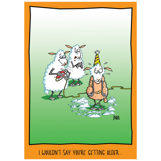 Cutting it Close Birthday Card