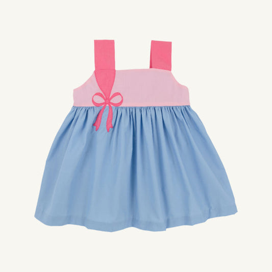 Demi Dress - Sarasota Sky with Sandpearl Pink