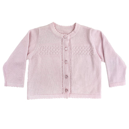 Diamond Knit Cardigan Sweater