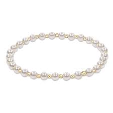 Classic Grateful 4mm Bracelet - Pearl
